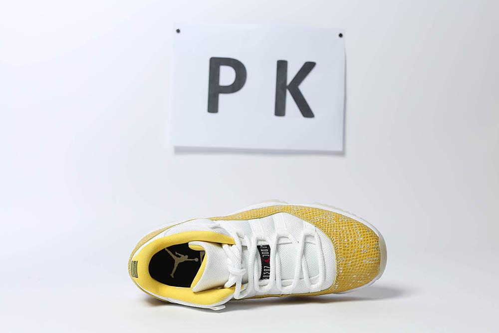 PK GOD Jordan 11 Retro Low Tour Yellow Snakeskin RETAIL MATERIALS READY TO SHIP